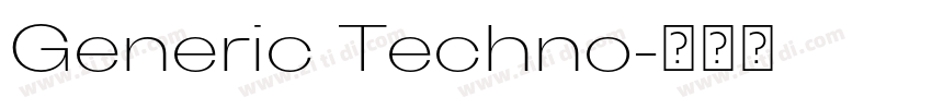 Generic Techno字体转换 Generic Techno字体转换